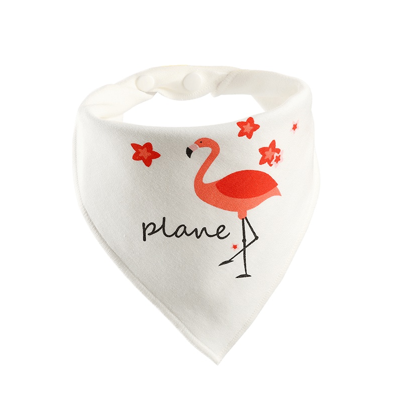 【5条】Curbblan卡伴口水巾围嘴 婴儿 棉三角巾婴儿围兜适合0-3岁;3-12岁儿童不防水双层儿童头巾围兜