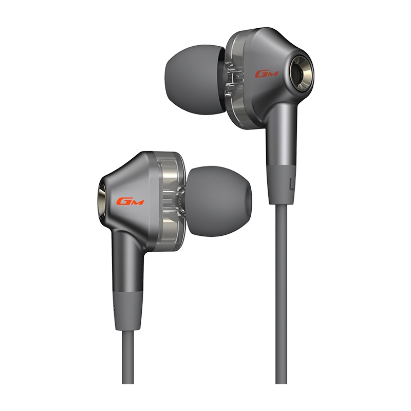 Edifier/漫步者 HECATE GM360pro 圈铁版 Hi-Res 入耳式三单元动铁耳机 深灰色