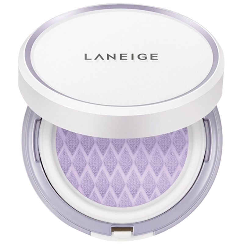 [香港直邮]LANEIGE 兰芝雪纱修颜气垫隔离霜 防晒/隔离 紫色40号15g*2