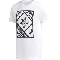 阿迪达斯三叶男装新款运动上衣透气短袖休闲T恤 CW2360