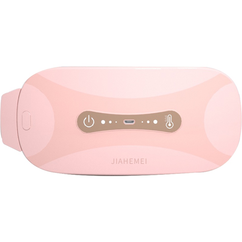 佳禾美暖宫护腰电加热保暖护腰带腹部按摩器女大姨妈痛肚子疼月经期神器礼物防寒宫寒发热痛经 直充标配款-粉色(配2个艾草包)