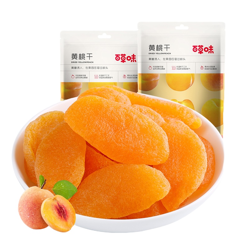 百草味 黄桃干 100g*2袋