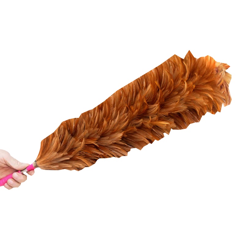 冰禹 BY-1254 鸡毛掸子 清洁掸子 不锈钢杆鸡毛掸子 车间用除尘掸 清洁扫灰尘掸子 除尘清洁工具