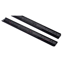 宏建 加宽加厚轨道抽屉轨道(抽屉滑道40公分长不锈钢静音滑轨滑道一套