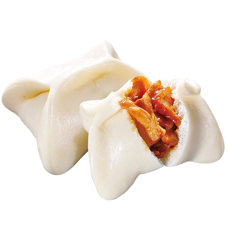 博多客 共36个 流沙包肉夹叉烧包紫薯包蘑菇包早餐食品包子点心