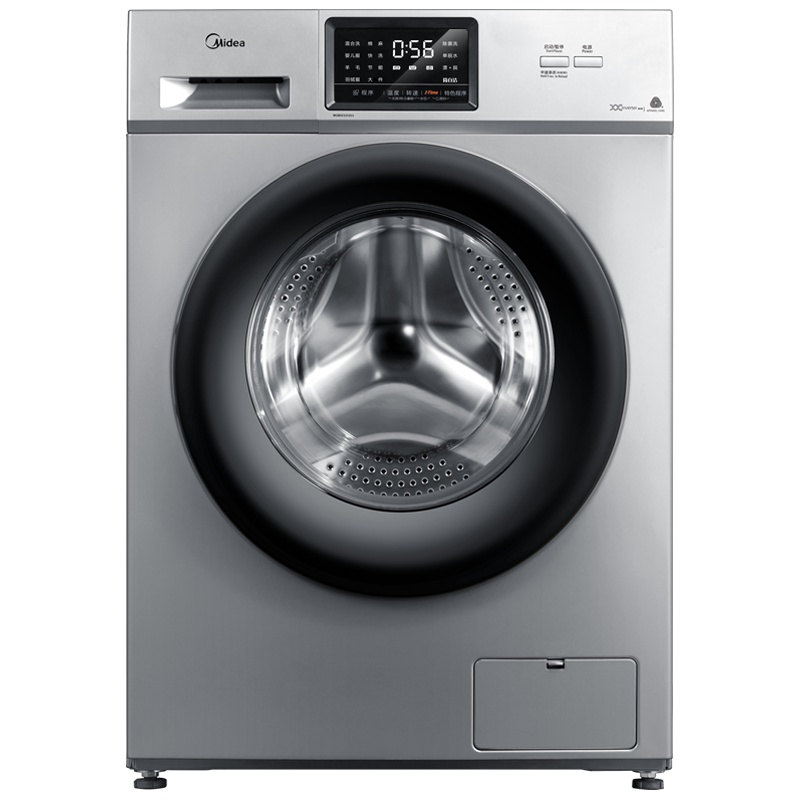 美的(Midea)MG80V331DS5 8公斤全自动滚筒洗脱一体洗衣机 巴氏除菌洗 家用老虎银
