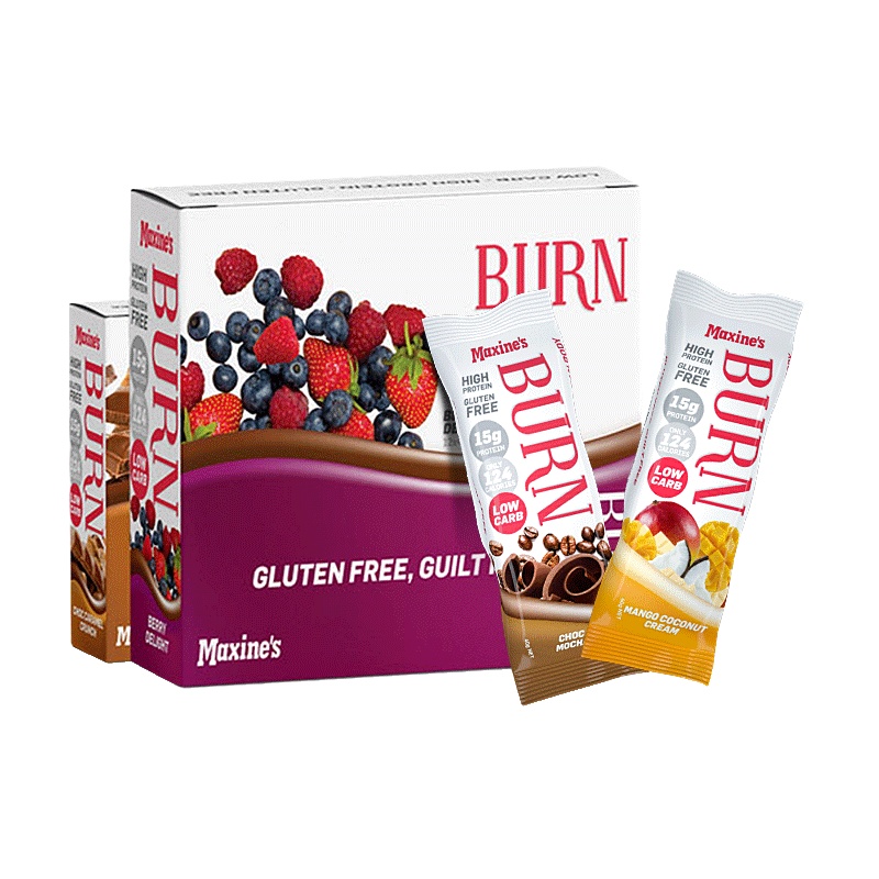 Maxines澳洲进口女性运动健身乳清蛋白棒左旋蛋白质代餐摩卡味40g*12支