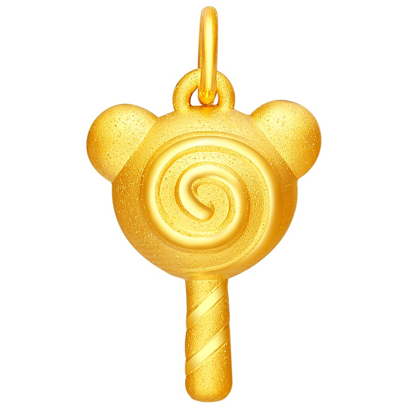 《奇萌泰迪》正版授权 Mover魔吻 奇萌泰迪暖心系列棒棒糖硬金吊坠