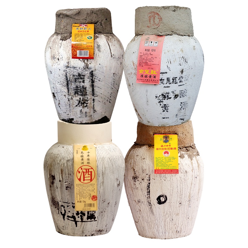 绍兴黄酒四个品牌大坛组合女儿红等冬酿花雕