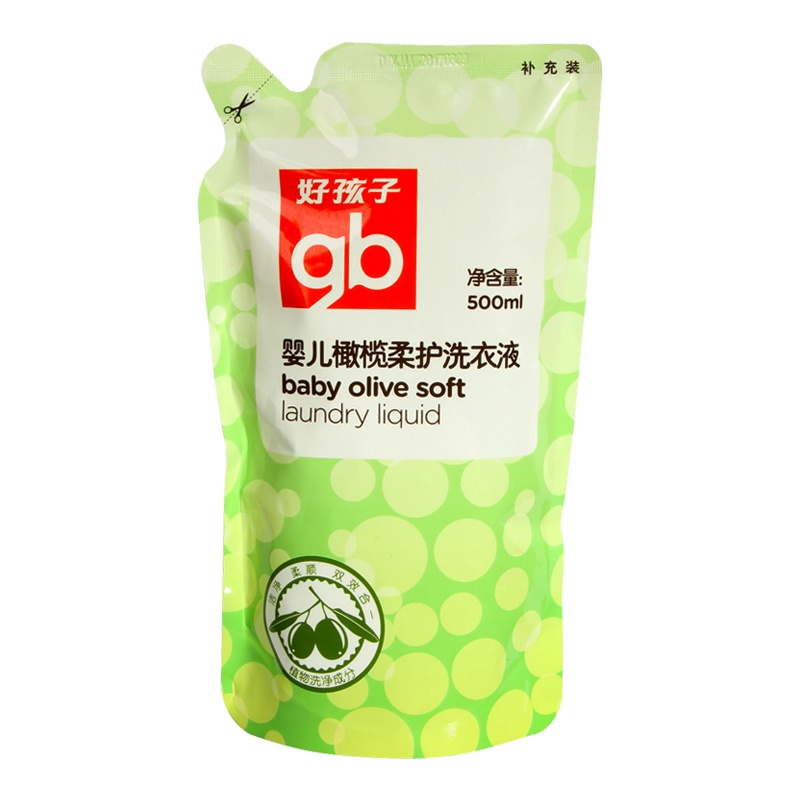 好孩子(gb) 儿童婴儿洗衣液宝宝专用橄榄柔护洗衣液 500ml*5组合装