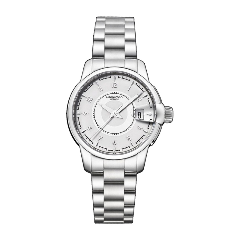 汉米尔顿(Hamilton)瑞士手表美国经典系列钢带自动机械男士手表H40415115