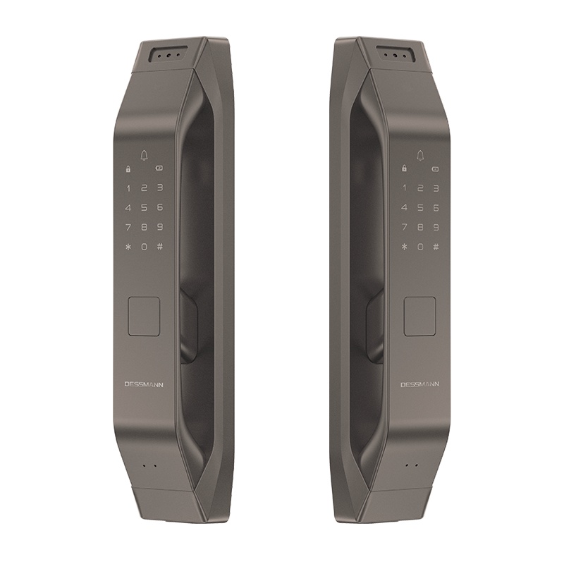 德施曼3D人脸识别智能锁指纹锁R7P家用防盗门电子门锁密码锁咖啡金