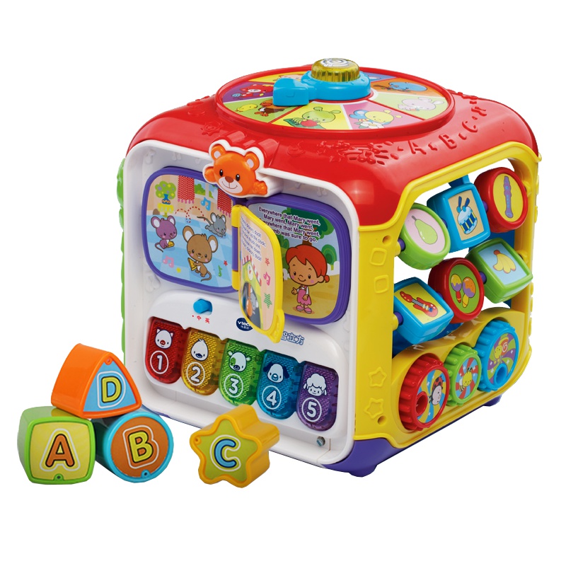 [苏宁自营]伟易达(Vtech) 玩具 趣味智立方 游戏桌六面盒宝宝学习桌益智早教玩具台