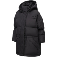 阿迪达斯三叶草女服羽绒服连帽保暖收腰休闲运动服GD2501