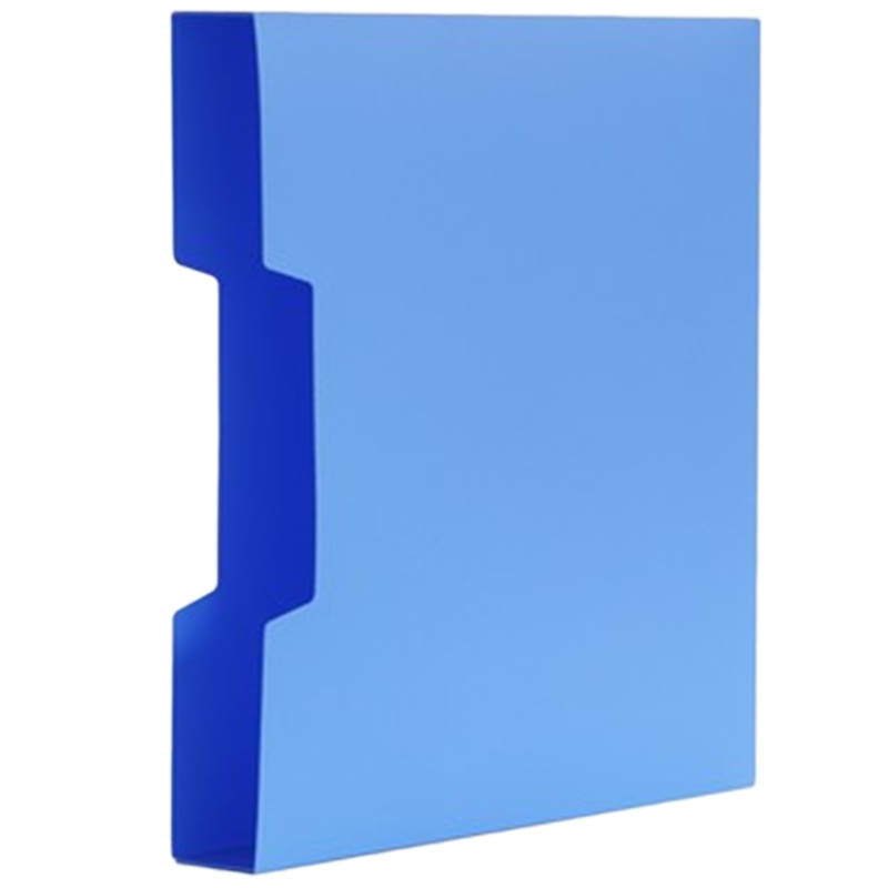 得力 5280 商务型A4/80页资料册文件夹插页袋塑料档案册试卷插页袋 蓝色