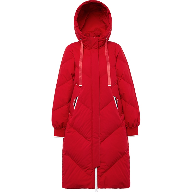 波司登2018冬季新款长款过膝羽绒服女士厚款保暖外套