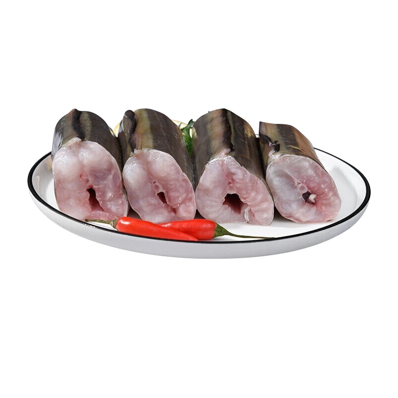 蓝蝶 冷冻鳗鱼段 带冰少 生鲜鱼类蒲烧烤食材海鲜水产 深海鳗鱼段500g