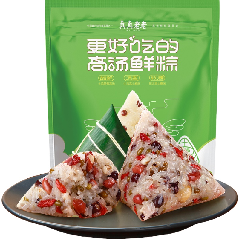 真真老老珍香八宝粽100g*2*3袋