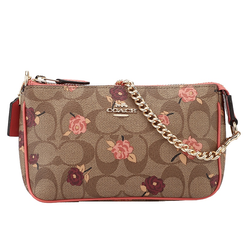 COACH 蔻驰 女 手拎包 女士印花PVC手拎包手腕包