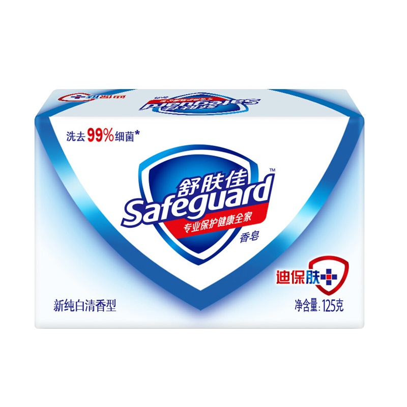 舒肤佳香皂纯白清香100g(温和滋养 天然植物皂基新老包装随机发货)