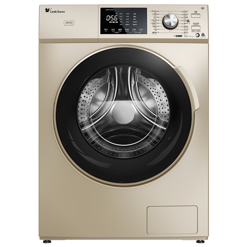 小天鹅(Little Swan)TD80V81WIDG 8公斤全自动滚筒 干衣机 智能洗干一体机洗衣机 BLDC变频金色