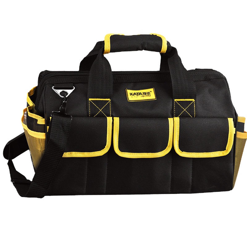 锴达 塑钉工具包14英寸手提收纳包单肩背包帆布工具袋维修工具包加厚牛津布 KT90011