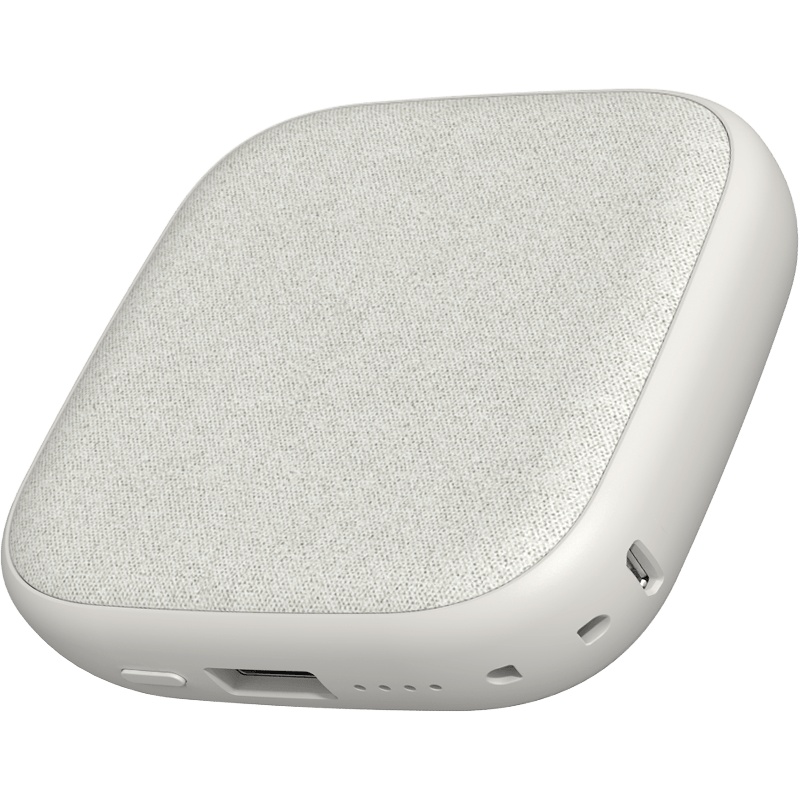 SOLOVE素乐质造无线充电宝10000毫安超薄便携适用于苹果小米华为手机移动电源W5-卡其灰