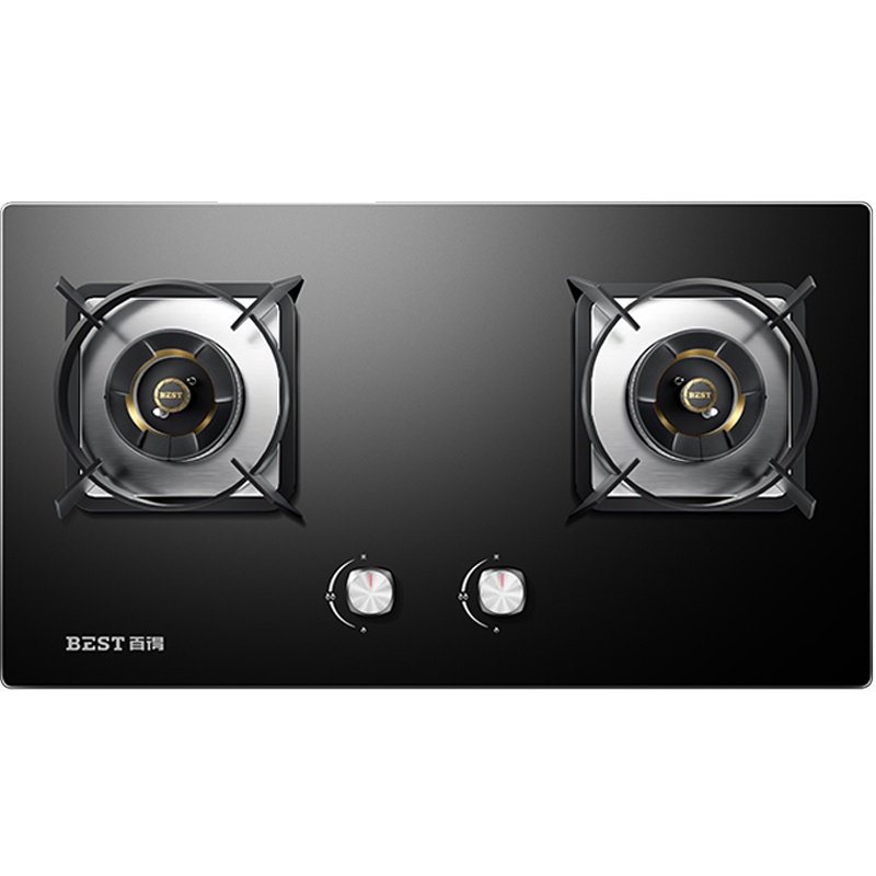 华帝百得 24m³+5.2KW厨电套装 侧吸式烟灶套装 大吸力自动清洗侧吸烟机E703C+QE56 烟灶两件套 天然气