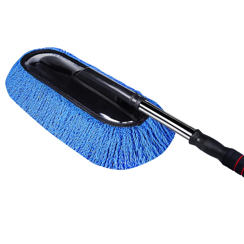 淘尔杰TAOERJ车掸/蜡刷多功能汽车掸子擦车拖把蓝色子母掸子伸缩式金属手柄 除尘擦车洗车 洗车蜡水11件套