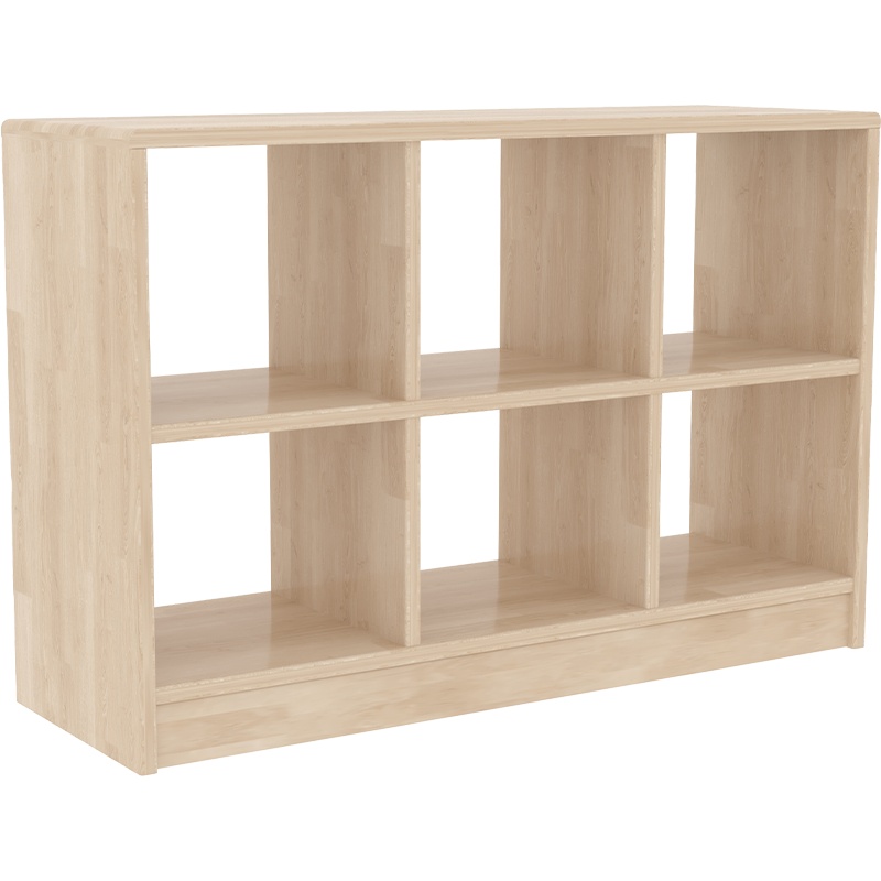 儿童书柜落地实木绘本架玩具收纳柜幼儿园橡木早教中心置物架小型矮书架