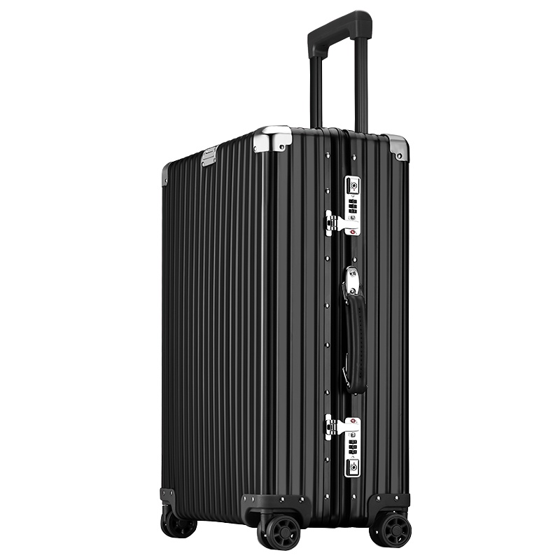 爱纽斯全铝镁合金拉杆箱万向轮男女行李箱24寸金属密码箱20寸商务登机箱复古直角旅行箱28寸出国托运箱包26寸皮箱子