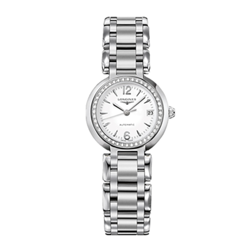 Longines浪琴女表 心月系列优雅女士手表时尚镶钻女士石英表L8.111.0.16.6