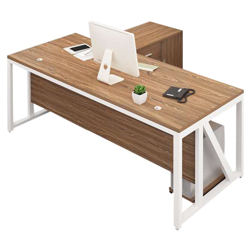 质凡简约现代经理办公桌办公家具总裁主管大班台桌子单人办公桌