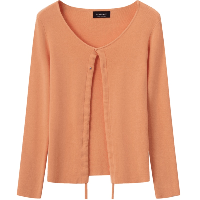 OtherMix设计感针织开衫2021年新款毛衣春季温柔慵懒风上衣外套女