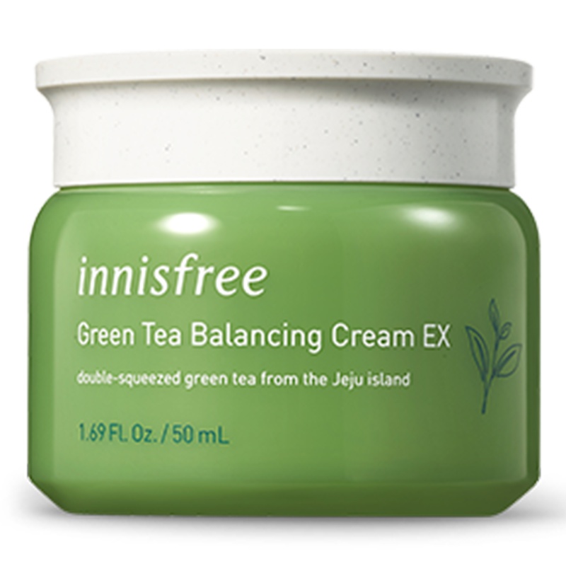 innisfree/悦诗风吟绿茶精粹平衡面霜滋润补水保湿不油腻50ml 