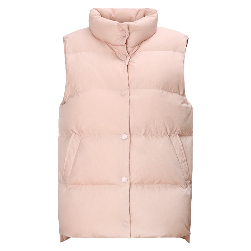 高梵(GOLDFARM)秋冬羽绒服女士轻薄短款马甲背心纯色韩版修身马甲