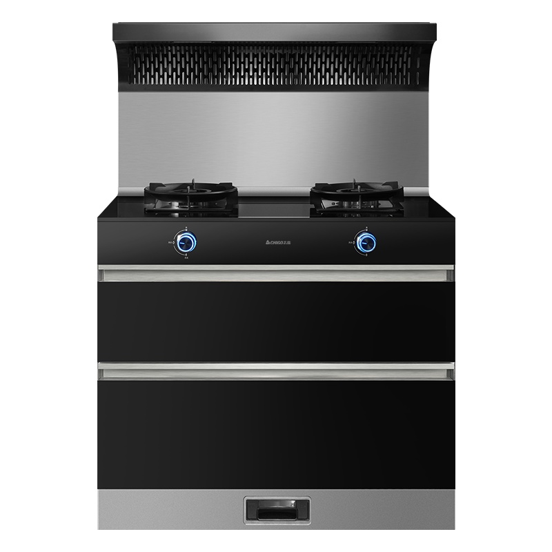 志高(CHIGO)JJZT-T15BZ-BJG-ZG01烟灶消毒柜一体灶家用变频节能烟灶联动顶部保温 天然气 集成灶