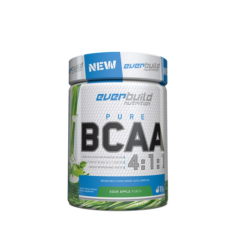 EB健型支链氨基酸bcaa健身运动补剂肌肉蛋白粉支链氨肌酸300g 青苹果味