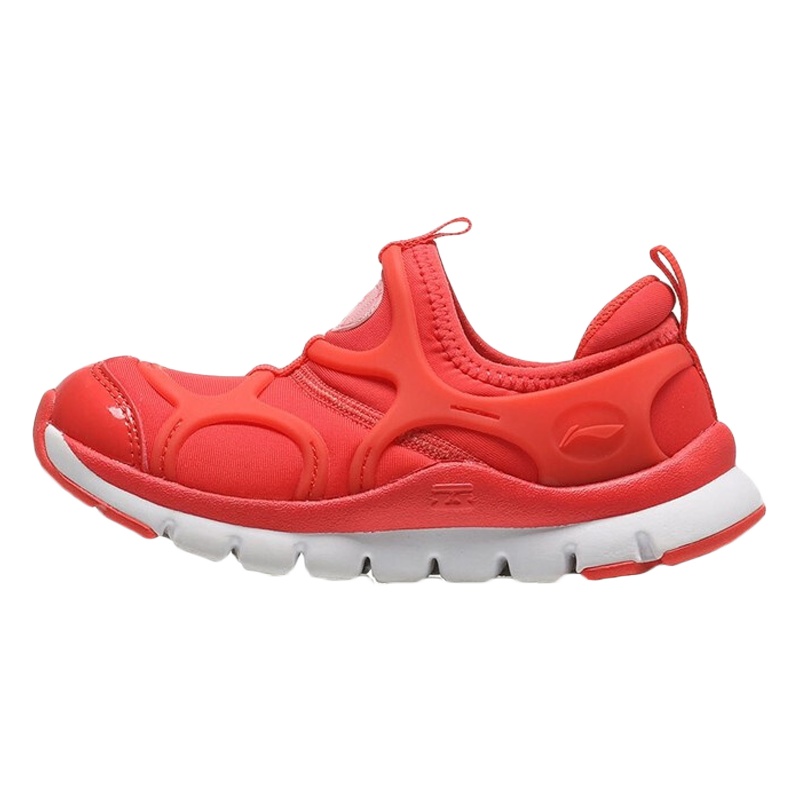 LI-NING KIDS男女小童3-6岁轻便防滑一脚蹬毛毛虫运动鞋