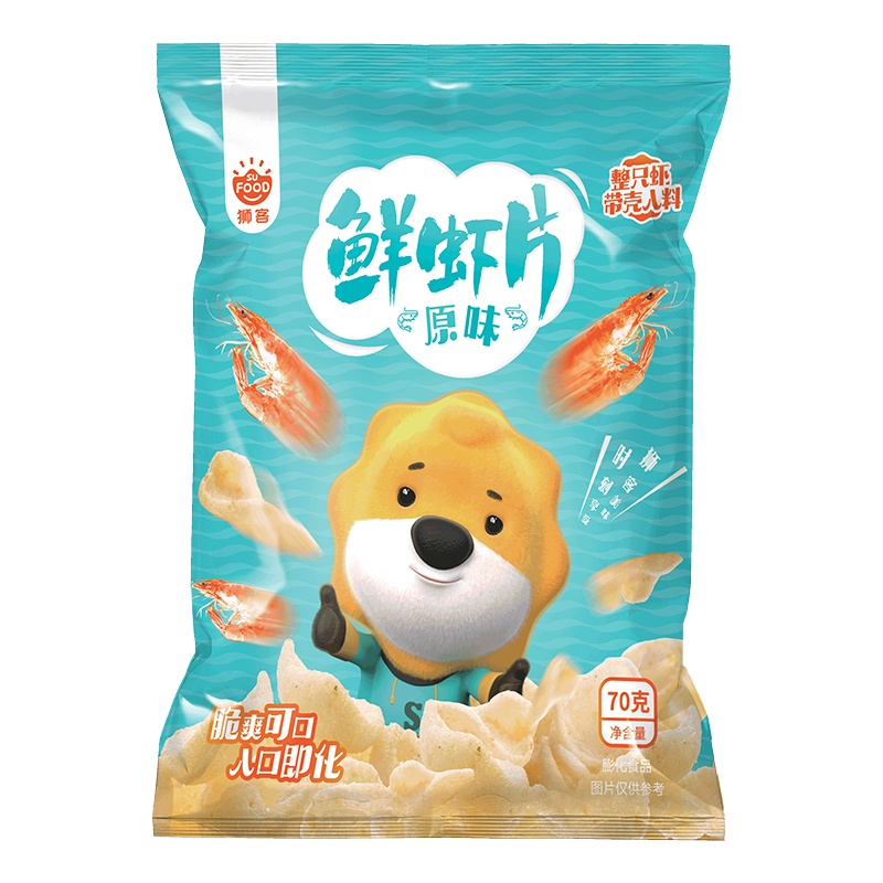 狮客[苏宁自主品牌]鲜虾片(原味)70g