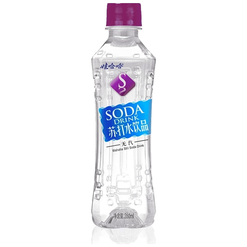 娃哈哈无汽苏打水350ml*24瓶天然弱碱性气泡水