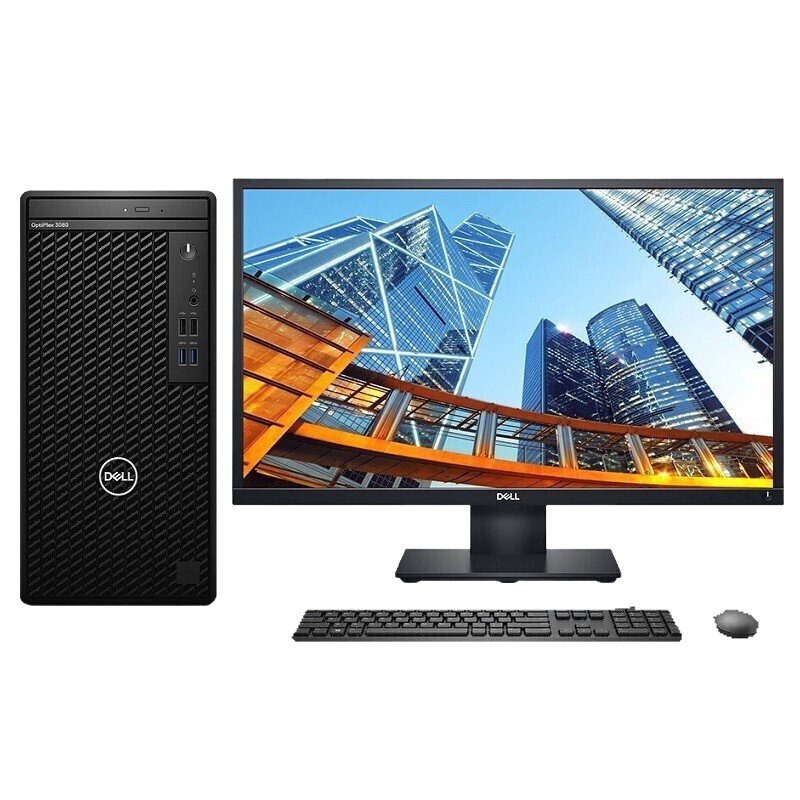 戴尔Optiplex 3080MT(I3-10100/4G/1T/无光驱 )+21.5寸显示器