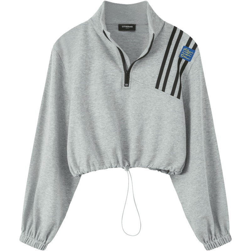 OtherMix街头甜酷棒球外套女2021年早秋薄款街头长袖小腰精短上衣