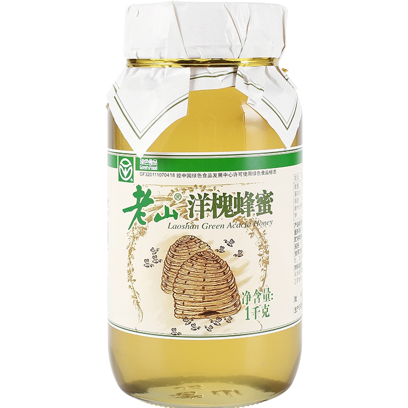 老山牌A级绿色食品槐花蜂蜜1000克/瓶