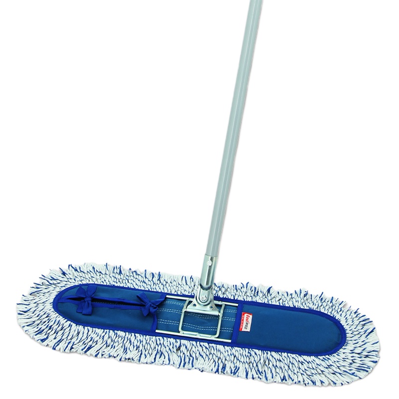 企购优品 铁把平板拖把60cm尘推家用平拖棉纱大拖把头