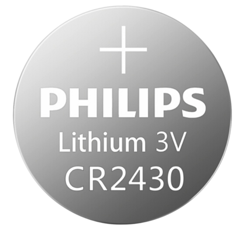 飞利浦(PHILIPS)CR2430纽扣电池3V 5粒装 适用于小米遥控器/汽车钥匙遥控器/主板/电子秤型号DL2430