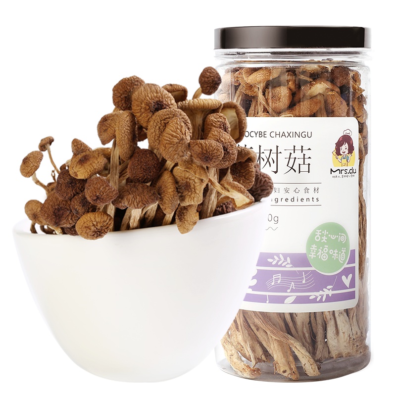 mrsdu杜夫人茶树菇100g 罐装新货茶薪菇不开伞茶树菇干货菌菇特产