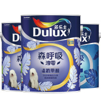 多乐士(Dulux)森呼吸淳零无添加硅藻抗甲醛全效内墙乳胶漆 油漆涂料 墙面漆A8210+A931套装15L白色