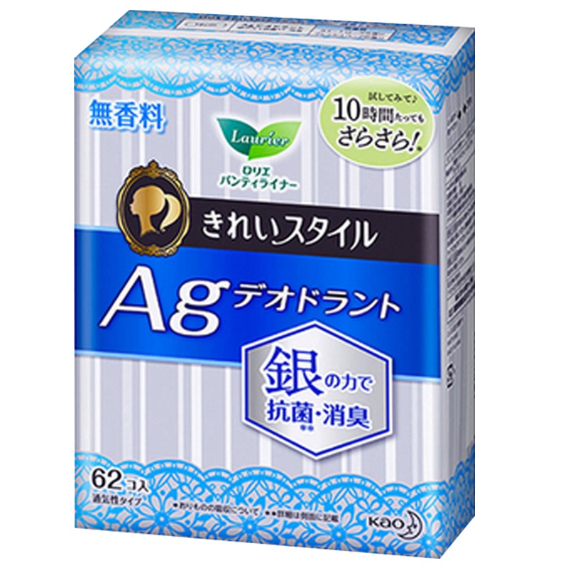 [无香消臭卫生护垫]花王(乐而雅)干爽无香消臭卫生护垫 透气不黏腻 140mm*62片 棉柔