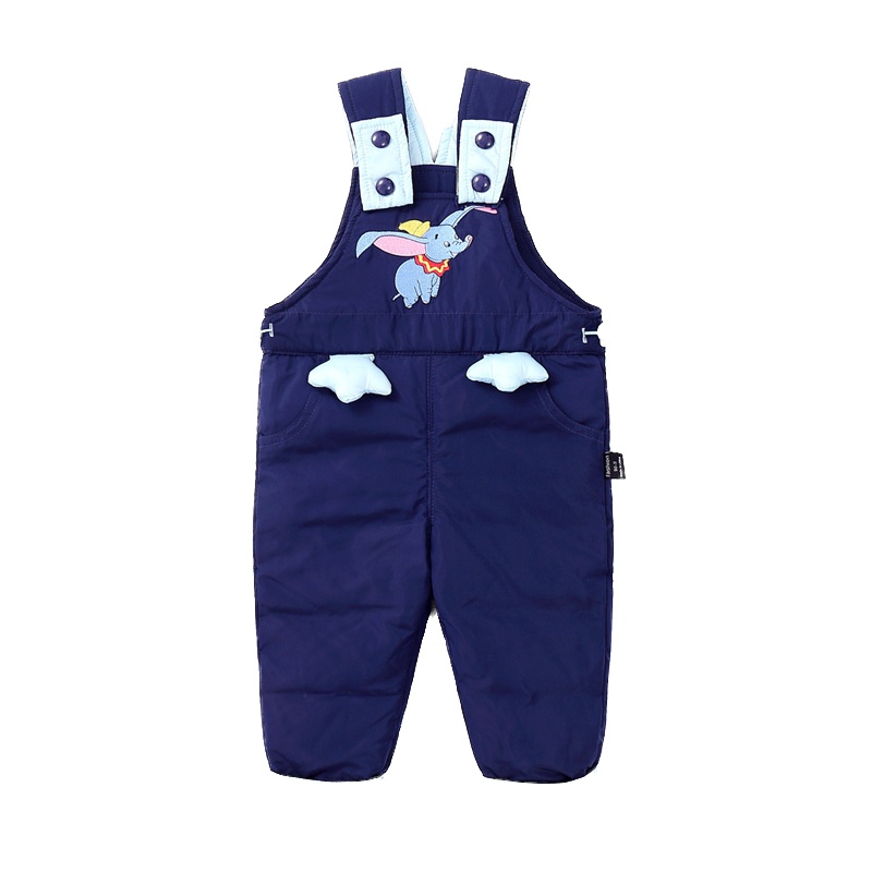 2019冬季新款P30男女幼童小童修身加厚保暖羽绒背带裤连体衣